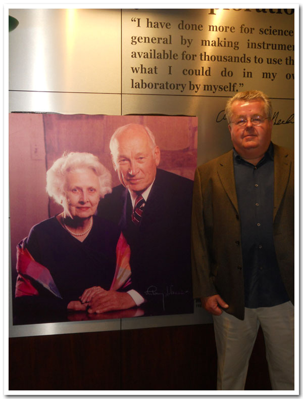 Mabel and Arnold Beckman and John Cubit